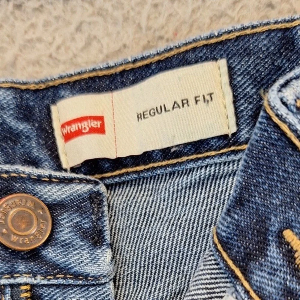 Wrangler‎ Jeans Mens 36x29 (Fits 36x29) Blue Denim Regular Fit Work Streetwear